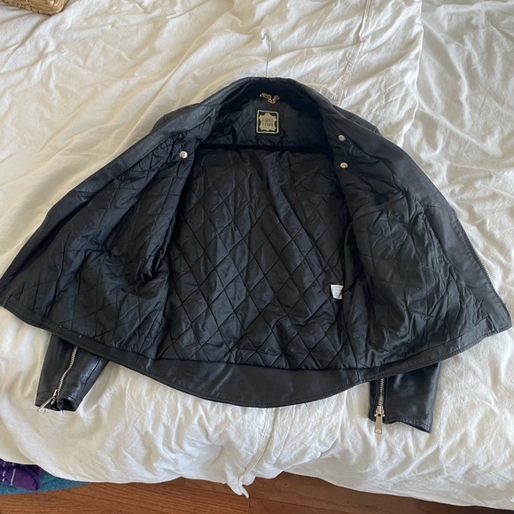 Genuine leather motorcycle jacket German Echtes Leder - Picture 7 of 10